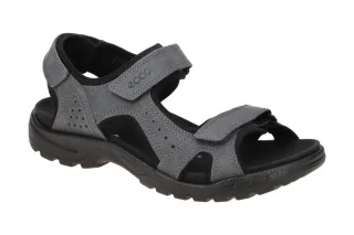 Ecco 69002451252 ONROADS Men's Sandal Grau Magnet/Black Bequeme Herren Sandale