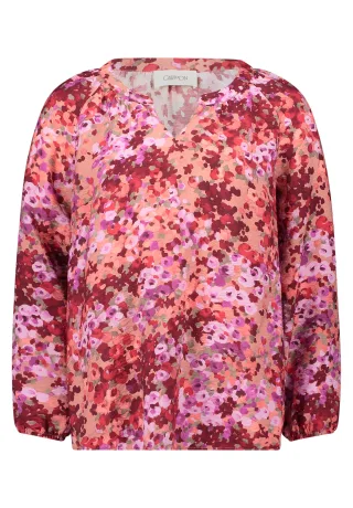 CARTOON - Blusenshirt Violett/Rot - Gr. - 38