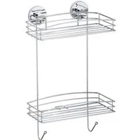 WENKO Duschablage Wandregal, 2 Etagen