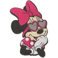Disney Aufnäher Bügelbild, Aufbügler, Applikationen, Patches, Flicken, zum aufbügeln, Polyester, Minnie Mouse Comic Kinder - Größe: 0 x 0 cm