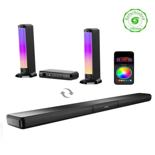 [EU/US/UK Direct] Refurbished ULTIMEA Apollo S70 180W 5.0 Channel Detachable Lighting Soundbar bluetooth Soundbar 5 Powe