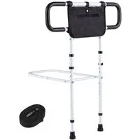 COSTWAY Bett - Aufstehhilfe, belastbar bis 136 kg, 180 ° Faltbare Bettgitter