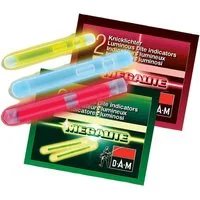 DAM Fishing Bissanzeiger Knicklicht Knicklichter Chemical Light Gelb Rot Blau 4.5 x 39mm 20 50 oder 100 St, (100-St), Bewährte DAM Qualität mit Leuchtkraft von über 12 Stunden