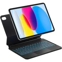 Inateck Magic Keyboard für iPad A16 11/10 Gen iPad-Tastatur (Freitragender Ständer, 7-Farbige Hintergrundbeleuchtung)