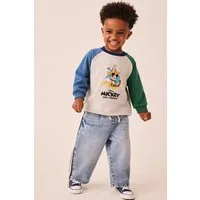 Next Sweater Rundhals-Sweatshirt mit Print, Mickey Mouse (1-tlg)
