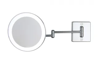 Koh-I-Noor DISCOLOLED Indirekter Stromanschluss mit Stecker. Doppelarm Ø 23 , Chrom, C36/2KK3 C36/2KK3