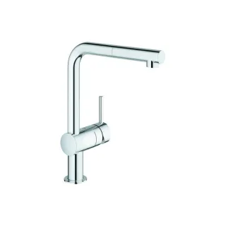 Grohe Minta Küchenarmatur 31397000 chrom, Niederdruck, herausziehbarer Auslauf