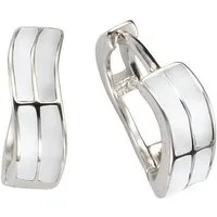 Vivance Paar Creolen 925/- Sterling Silber Lack