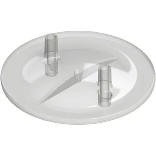 Kerbl Melkeimerdeckel flach 13x17mm transparent, 2 Stutzen - 151058