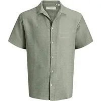 Jack & Jones Kurzarmhemd JORMONTAUK CROCHET SHIRT SS SA26