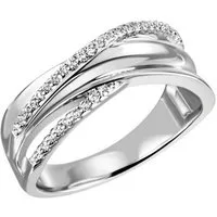 Firetti Fingerring Schmuck Geschenk Silber 925 Silberring Ring glitzernd, mit Zirkonia (synth)