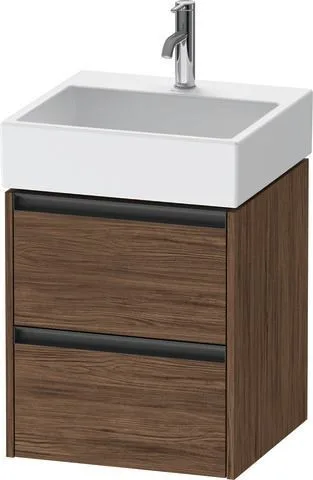Duravit Ketho.2 Waschtischunterbau wandhängend Nussbaum dunkel Matt 484x460x549 mm - K25274021210000 K25274021210000