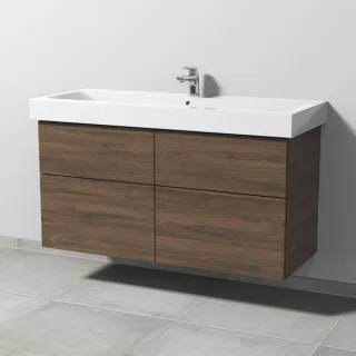 Sanipa 3way Waschtischunterbau zu Geberit iCon Waschtisch mit 4 Auszügen, Eiche-Arizona SM65580