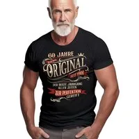 LOBO NEGRO® T-Shirt als Geschenk zum 60. Geburtstag - zur Perfektion gereift seit 1966