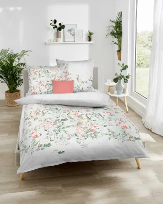 Kaeppel Bettwäsche "Pagode" 2 Stk. Mit Blumen