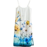 Next Sommerkleid Sommerliches Midi-Schlupfkleid, Kurzgröße (1-tlg)
