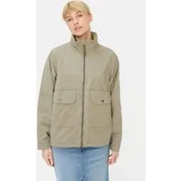 camel active Blouson mit ausrollbarer Kapuze Langarm Markenlabel