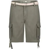 SUBLEVEL Shorts Gestreift Freizeitshorts mit elastischem Bund Chino Twill Shorts