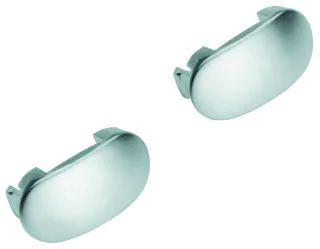 Grohe Abdeckkappe 02490 für Griff 2 Stück mattchrom, 02490P0M 02490P0M