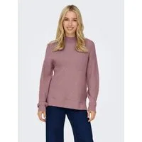 ONLY Strickpullover ONLNELI LS HIGHNECK RIB PULLOVER EX KNT