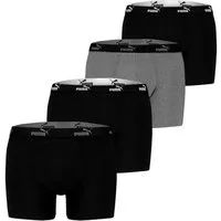 PUMA BODYWEAR Boxershorts Everyday (Mehrpack, Set) Webgummibund, Logo, im 4er Pack