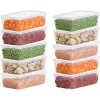 uandu home Frischhaltedose Gefrierbox Set, Frischhaltedosen mit Deckel, Tiefkühldosen Set, (Vorratsdosen mit Deckel, Deli Container, BPA-frei Kunststoff), Vorratsdosen für Gefrierschrank, Gefrierdosen, Gefrierbehälter