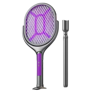Tevorex 5-In-1 Telescopic Electric Mosquito Racket Mosquito Killer UV Utilizes 90° Rotating Auto Capture Folding Fly Swa