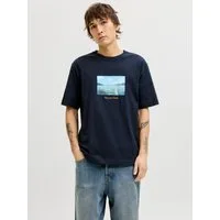 Jack & Jones T-Shirt JORNORREBRO PHOTO TEE SS CREW NECK Baumwolle, relaxed fit