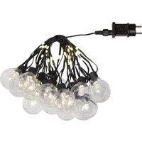 STAR TRADING LED-Lichterkette Bolla, 60-flammig, Kunststoff, Länge ca. 5,3 m + 5 m Zuleitung, Trafo, outdoor