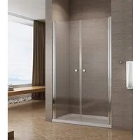 AQUABATOS Dusch-Pendeltür Duschtür für Nischen Duschabtrennung Pendeltür Nischentür Dusche, 80x197 cm, 6 mm Einscheibensicherheitsglas, Nano Beschichtung,passend für Rechts-und Links Montage,barrierefrei