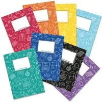 PAPIERDRACHEN Schulheft Papierheftumschläge DIN A5 - in tollen Designs - Schulanfang, aus stabilem 250g Papier