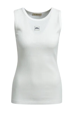 Smith&Soul - Fitted Rib Tanktop offwhite - Gr. - S
