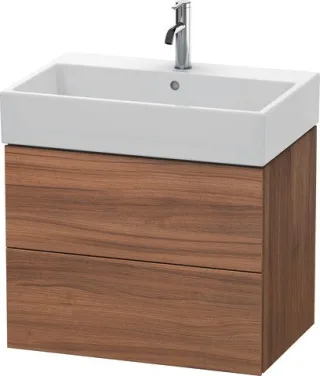 Duravit L-Cube Waschtischunterbau wandhängend Nussbaum Matt 684x459x544 mm - LC627607979 LC627607979