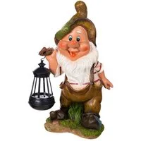 BIRENDY Dekofigur BIRENDY Gartenzwerg Gartenwichtel LED Gartenfigur versch.Modelle
