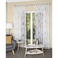HOME WOHNIDEEN Vorhang PAOLO (1 St), Schlaufen, transparent, Voile, Schlaufenschal bedruckt