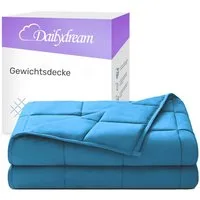 Dailydream Gewichtsdecke, beschwerte Therapiedecke für Erwachsene, 135x200 & 155x200 cm, Füllung: ungiftige Glasperlen, in verschiedenen Farben und Gewichten für einen ruhigen Schlaf