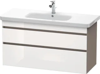 Duravit DuraStyle Waschtischunterbau wandhängend Weiß & Basalt Hochglanz & Matt 1130x448x610 mm - DS DS649502243