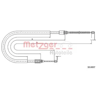 Metzger Handbremsseil hinten Renault Megane Scenic