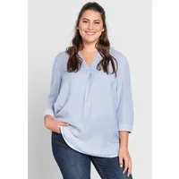 Sheego Klassische Bluse Tunika 3/4-Arm