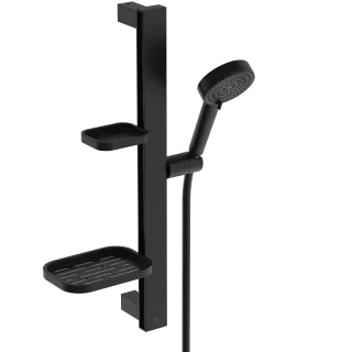 Ideal Standard Brausekombi. Idealrain Alu+ 600mm, 2-fach-Handbrause d:100mm 6l, Silk Black, BE226XG BE226XG