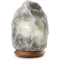 my home Salzkristall-Tischlampe Sclassin, Leuchtmittel wechselbar, Warmweiß, Handgefertigt - jeder Stein ein Unikat, H: ca.18 cm, ca.2-3 kg