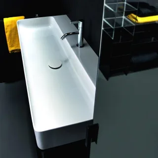 LAUFEN Waschtisch VAL 950x420, 1 Hahnloch mittig, mit Überlauf, weiß, 81028.7, 8102870001041 H8102870001041