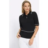 heine Strickpullover Pullover Kurzarm Feinstrick