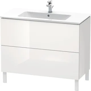 Duravit L-Cube Waschtischunterbau bodenstehend Weiß Hochglanz 1020x481x704 mm - LC662708585 LC662708585
