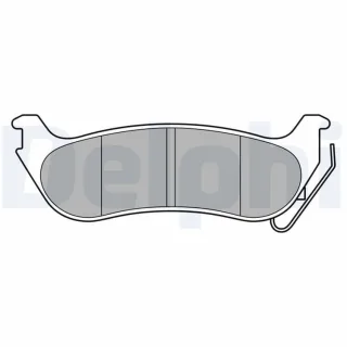 Delphi Bremsbel?ge hinten Chrysler Pacifica 3,5