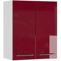 Vicco Hängeschrank Fame-Line, Bordeaux Hochglanz/Weiß, 60 cm (1-St)