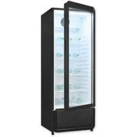 exquisit Getränkekühlschrank GKS220-GT-431D schwarz GKS220-GT-431D schwarz, 152,5 cm hoch, 54 cm breit, PAlles auf einen Blick dank Isolierglastür und übersichtliche Lagerung