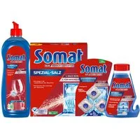 Somat Somat Klarspüler + Maschinenreiniger + Salz Intensiv Reiniger Klarspüler (Spar-Set, [4-St)