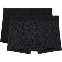 Hom Boxershorts Neels (2er Pack) horizontaler Eingriff, weich, elastisch, bequem