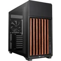 TR300 WS, Tower-Gehäuse schwarz/holz, Tempered Glass